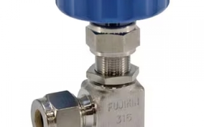 日本原装 fujikin 富士金 针型截止阀 ​US-016P-10B-V  手柄形状圆形