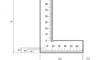 厂家日本 RSK 新泻理研 刻度精密平形 570-0100E  570-0150E  直角定规