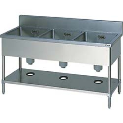 （株）東製作所 KP1-500 アズマ　一槽シンク（ホース付）　５００×４５０×８００