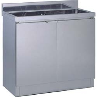 （株）テラオカ 10-1110-10 テラオカ　１－６４ＣＳ　キャビネット式シンク１槽　ＳＵＳ４３０