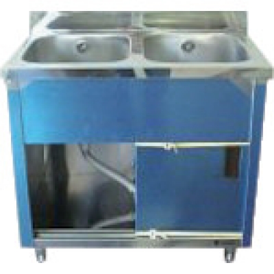 （株）テラオカ 10-1105-24 テラオカ　ＳＵＳ４３０ドッグバスバックガ－ド付き１０００×６００×１０５０