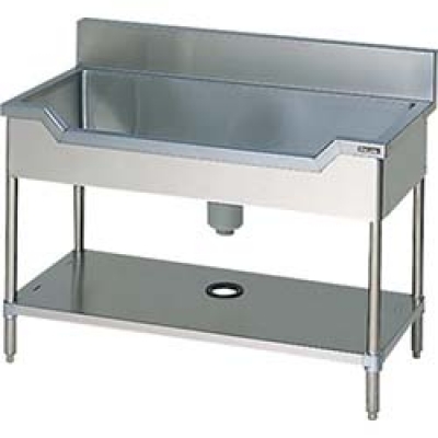 （株）マルゼン BSF1-157 マルゼン　舟型シンク１５００×７５０×８００（ホース付）