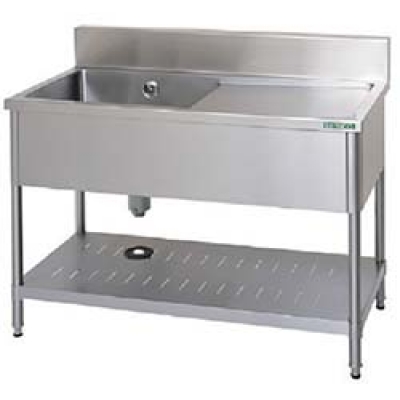 タニコー（株） TX-1SL-120 タニコー　水切り付一槽シンク