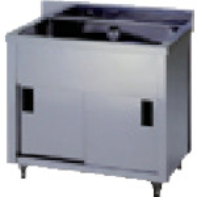 （株）東製作所 AP1-1800Y アズマ　一槽キャビネットシンク　１８００×７５０×８００