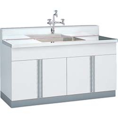 （株）東製作所 KPM1-750L アズマ　一槽水切シンク左水槽　７５０×４５０×８００