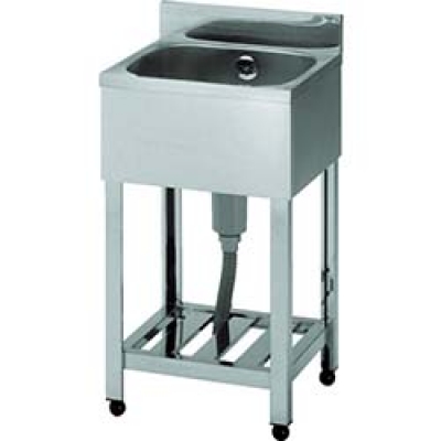 （株）東製作所 HP1-450 アズマ　一槽シンク（ホース付）　４５０×６００×８００