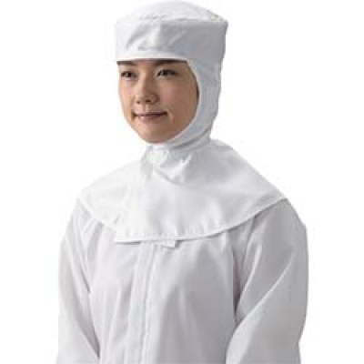 日本嘉德納 GUARDNER  421-4047111 ＡＤＣＬＥＡＮ　フード（ツバ付）　白　ＬＬ