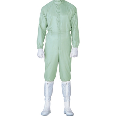 日本绿安全 MIDORI C1515G-L ミドリ安全　立体裁断構造超静電クリーンウェア