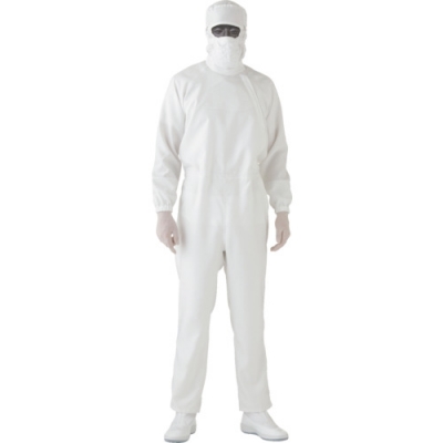 日本绿安全 MIDORI C1001W-5L ミドリ安全　高通気性超静電クリーンウェア