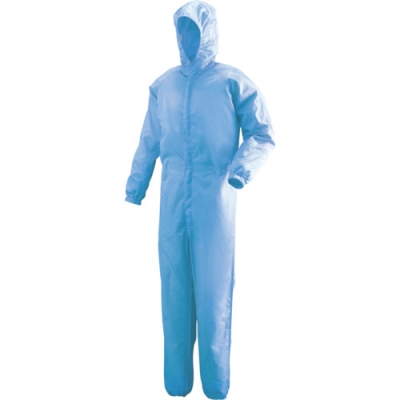 日本绿安全 MIDORI C1351B-M ミドリ安全　フード一体型クリーンウェア