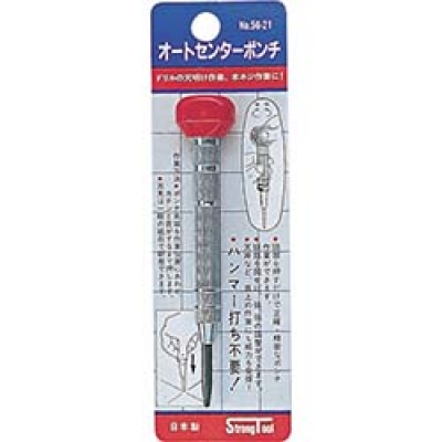 日本 TASCO ミツトモ 12206 ストロングツール オートセンターポンチ 小 56-21 プラスチックヘッド付