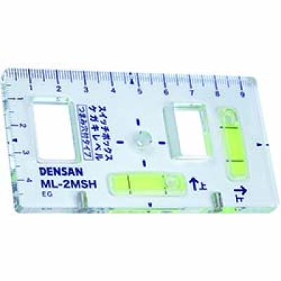 JEFCOM   ML-2MSH デンサン スイッチボックスケガキレベル(つまみ穴付タイプ)