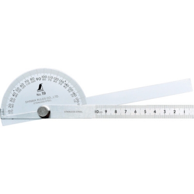 シンワ測定（株） 62490 シンワ　プロトラクターＮｏ．１９　シルバー２本竿