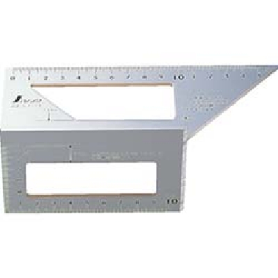 シンワ測定（株） NO62113 シンワ　一発止型定規アルミ