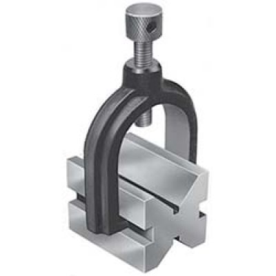 （株）ユニセイキ KV-50 ユニ　硬鋼製クランプ付Ｖブロック　５０ｍｍ