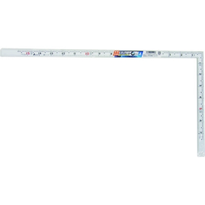 シンワ測定（株） 11110 シンワ　曲尺同厚　ホワイト　１尺５寸／５０ｃｍ　併用目盛　名作