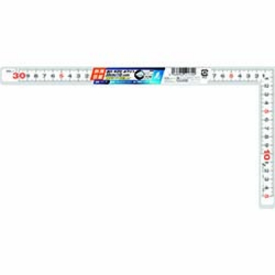 シンワ測定（株） 11179 シンワ　曲尺平ぴた　ホワイト　３０ｃｍ／１尺　併用目盛