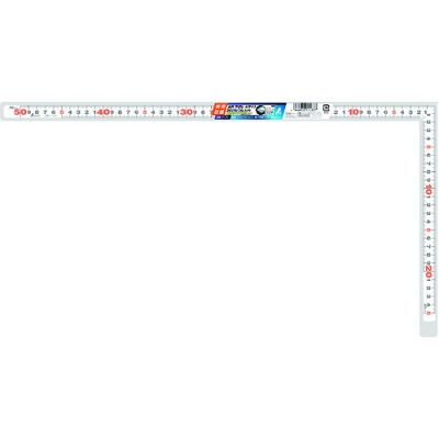 シンワ測定（株） 11183 シンワ　曲尺平ぴた　ホワイト　５０ｃｍ／１尺６寸　併用目盛