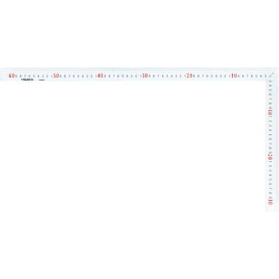 日本中山 TRUSCO  TK-606CN ＴＲＵＳＣＯ　シルバー曲尺中金サイズ６０ｃｍ×３０ｃｍ