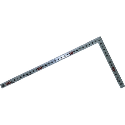 シンワ測定（株） 10027 シンワ　曲尺　シルバー３０ｃｍ裏面１尺併用目盛　赤数字入