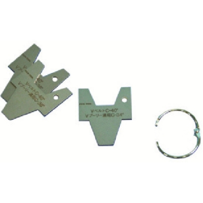 フジツール（株） VB フジ　Ｖプーリー溝測定ゲージ　Ｂ型　３枚組