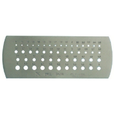 フジツール（株） D1-6 フジ　ドリルゲージ　１．０～６．０ｍｍ（０．１トビ）