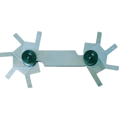 日本中山 TRUSCO  C-5 ＴＲＵＳＣＯ　Ｃ面測定ゲージ　測定範囲０．５～５．０ｍｍ　１０枚組