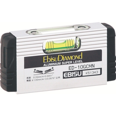 （株）エビス ED-10GCMN エビスダイヤモンド　磁石付Ｇレベル・建築用　シルバー　１００ｍｍ