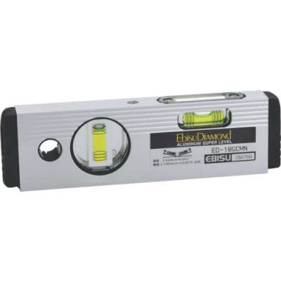 （株）エビス ED-18GCMN エビスダイヤモンド　磁石付Ｇレベル・建築用　シルバー　１８０ｍｍ