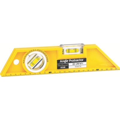 （株）エビス ED-25PAPY エビスダイヤモンド　アングルプロトラクター　イエロー