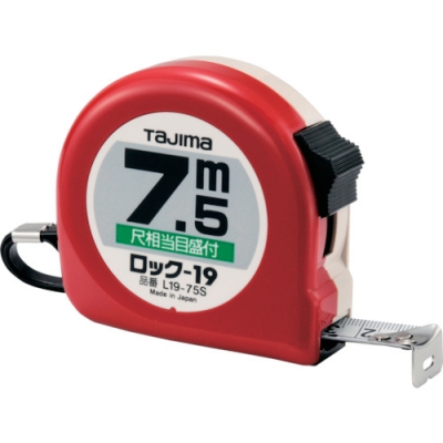 （株）ＴＪＭデザイン L1975SBL タジマ　ロック－１９　７．５ｍ／尺相当目盛付／ブリスター