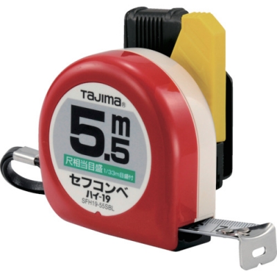 （株）ＴＪＭデザイン SFH19-55SBL タジマ　セフコンベハイ－１９　５．５ｍ／尺相当目盛付／ブリスター