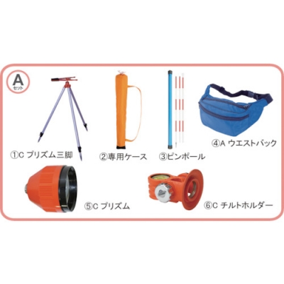 ＳＴＳ（株） PQ2.5ASET ＳＴＳ　反射プリズム　ポケＱ２．５インチＡセット