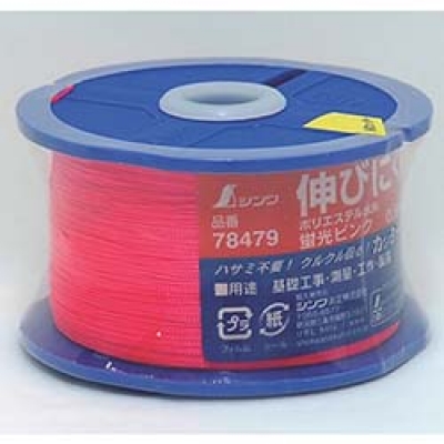 シンワ測定（株） 78479 シンワ　ポリエステル水糸　リール巻蛍光ピンク　細　０．５ｍｍ　５００ｍ