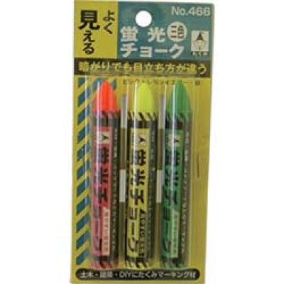 （株）たくみ 466 たくみ　蛍光チョーク　３本パック　３色