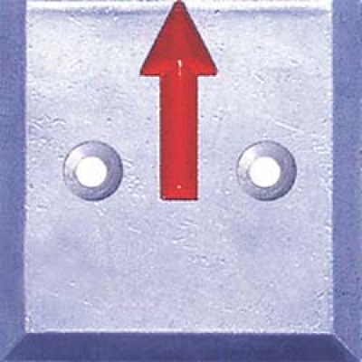 ＳＴＳ（株） SH-15-2 ＳＴＳ　境界用標示板（２穴・貼付用）ＳＨ－１５　（１０枚入）