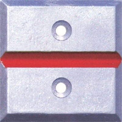 ＳＴＳ（株） SH-2-2 ＳＴＳ　境界用標示板（２穴・貼付用）ＳＨ－２　（１０枚入）