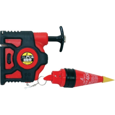 シンワ測定（株） 77376 シンワ　ハンディ下げ振り　Ｐｒｏ　自動巻赤　スイピタ４００ｇ付