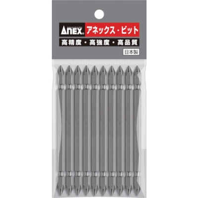 日本安力士 ANEX  AP-14-1-110 アネックス　パワービット１０本組　両頭＋１×１１０　（マグネットなし）