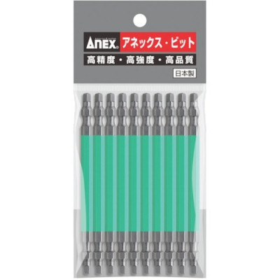 日本安力士 ANEX  ACS-14M-3-110 アネックス 四角カラービット 両頭 □#3×110 (10本入)