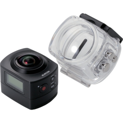 日本 ELECOM  ACAM-VRS01BK エレコム　ＶＲ用　半天球３６０度カメラ　ブラック