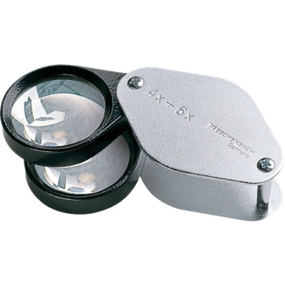 エッシェンバッハ 1187 エッシェンバッハ　精密繰り出しルーペ４倍＋６倍