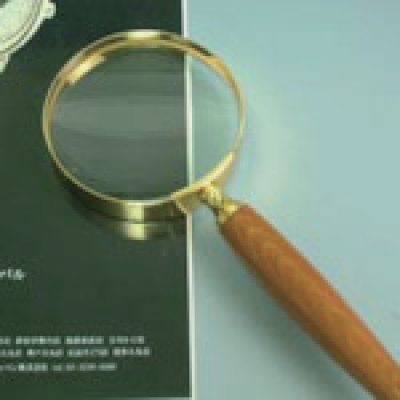 日本池田I.L.K  1436 池田レンズ　金枠製手持ちルーペ