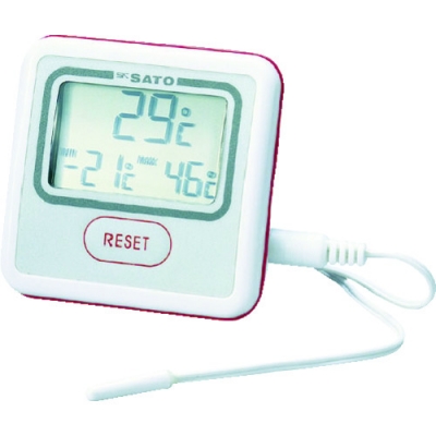 （株）佐藤計量器製作所 PC-3500 佐藤　デジタル最高最低温度計　ＰＣ－３５００　（１７４０－５０）