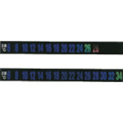 （株）日本緑十字社 270102 緑十字　デジタルサーモテープ（示温材）　１６～３６℃　１０×９２ｍｍ　３０枚組