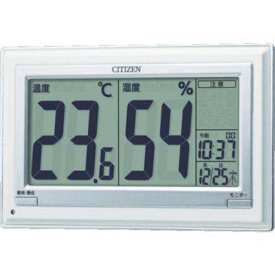 リズム時計工業（株） 8RD201-A19 シチズン　自動点灯付温湿度計