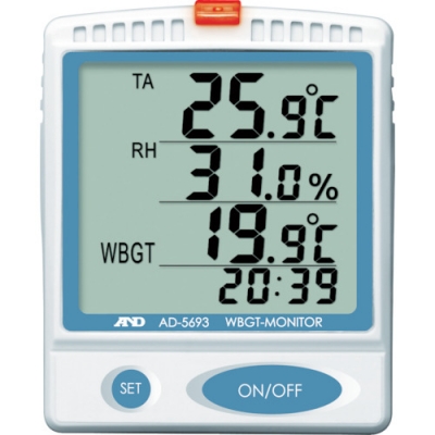 日本艾安得 AND   AD5693 Ａ＆Ｄ　壁掛・卓上型熱中症指数モニター