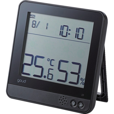 日本 ELECOM  OND-02BK エレコム　温湿度警告計「ｇｏｕｄ（ゴウド）」　大画面モデル　ブラック