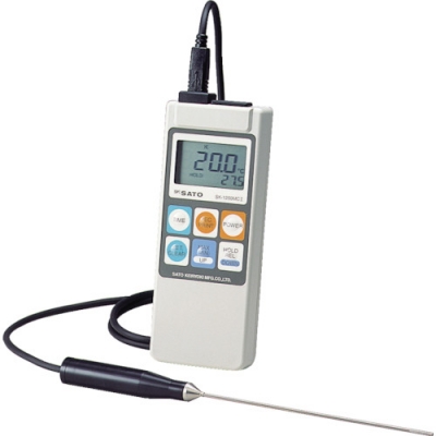 （株）佐藤計量器製作所 SK-1250MC3A 佐藤　デジタル温度計（アラーム付）
