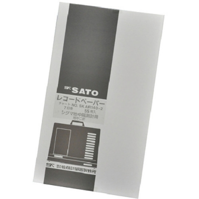 （株）佐藤計量器製作所 7202-62 佐藤　記録紙　シグマ２型隔測式温度記録計２針用７日巻　（７２０２－６２）